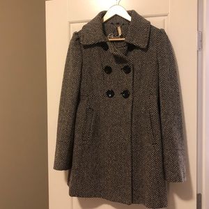 Houndstooth winter coat